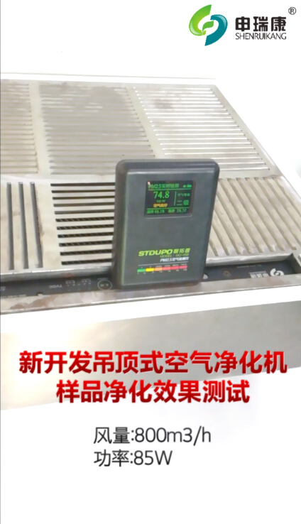 吊顶式空气净化机